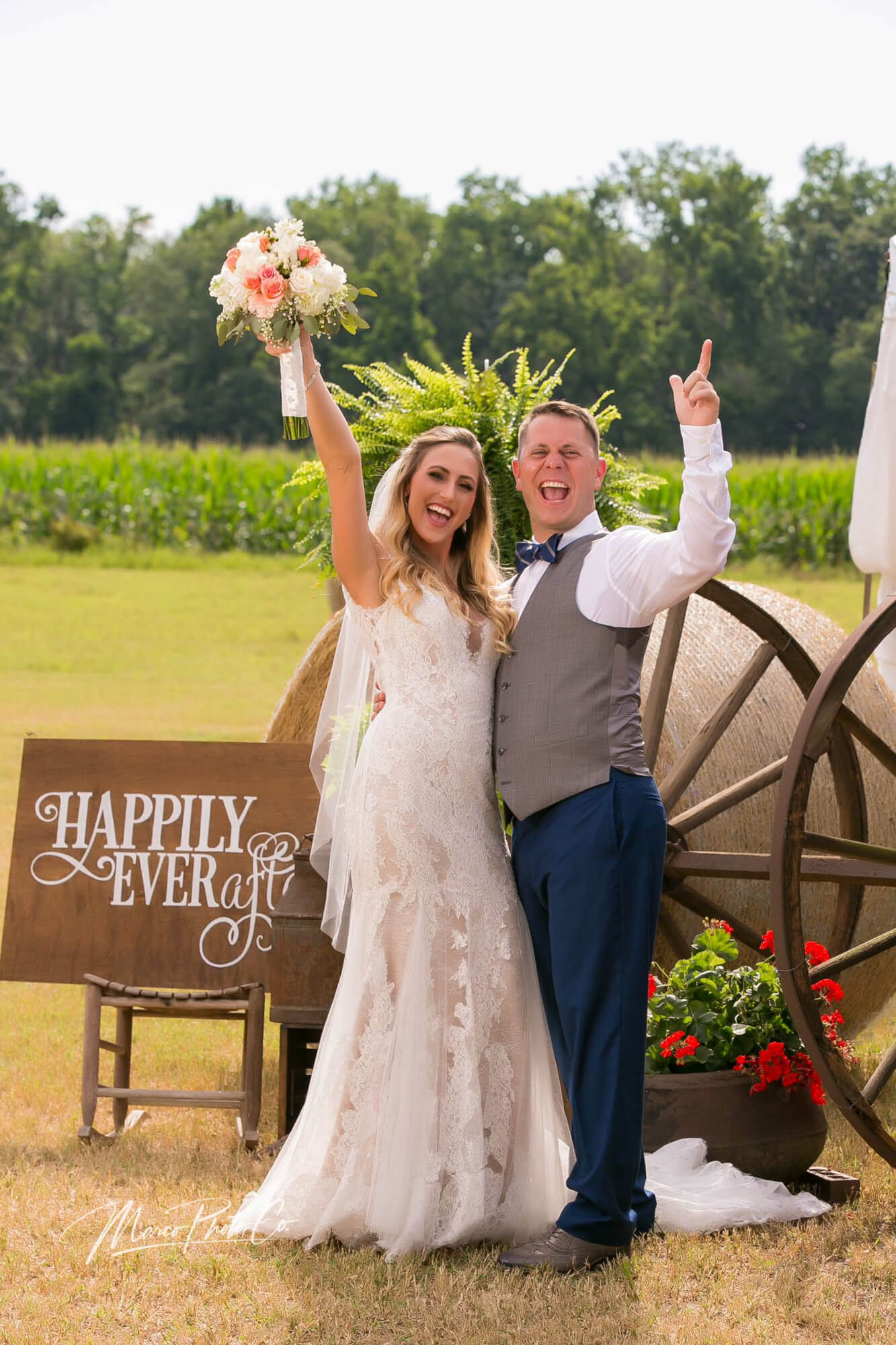 wedding portrait photo by Marco Photo Co.