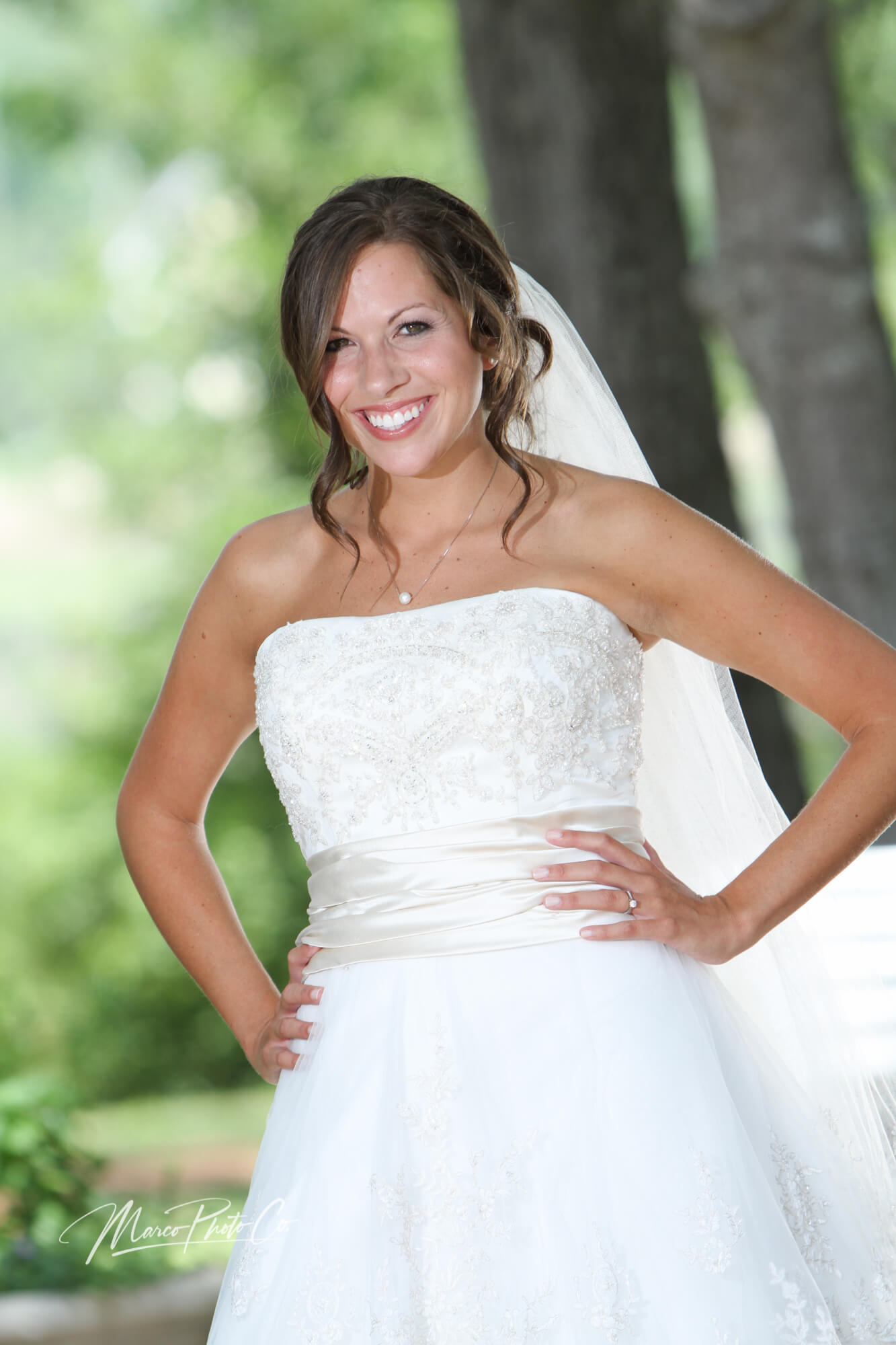 wedding day photo by Marco Photo Co.