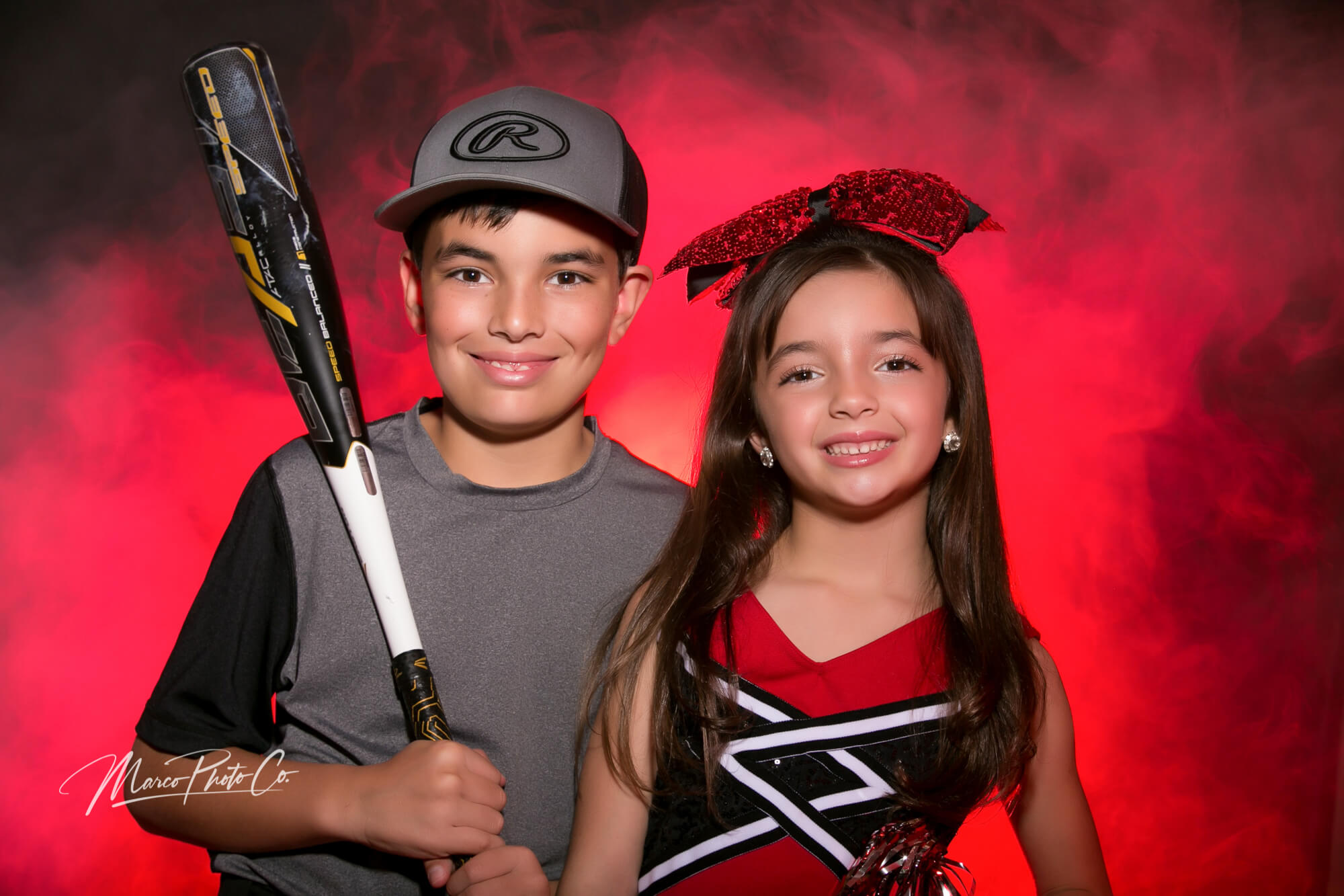 baseball and cheerleading sports photography by Marco Photo Co.